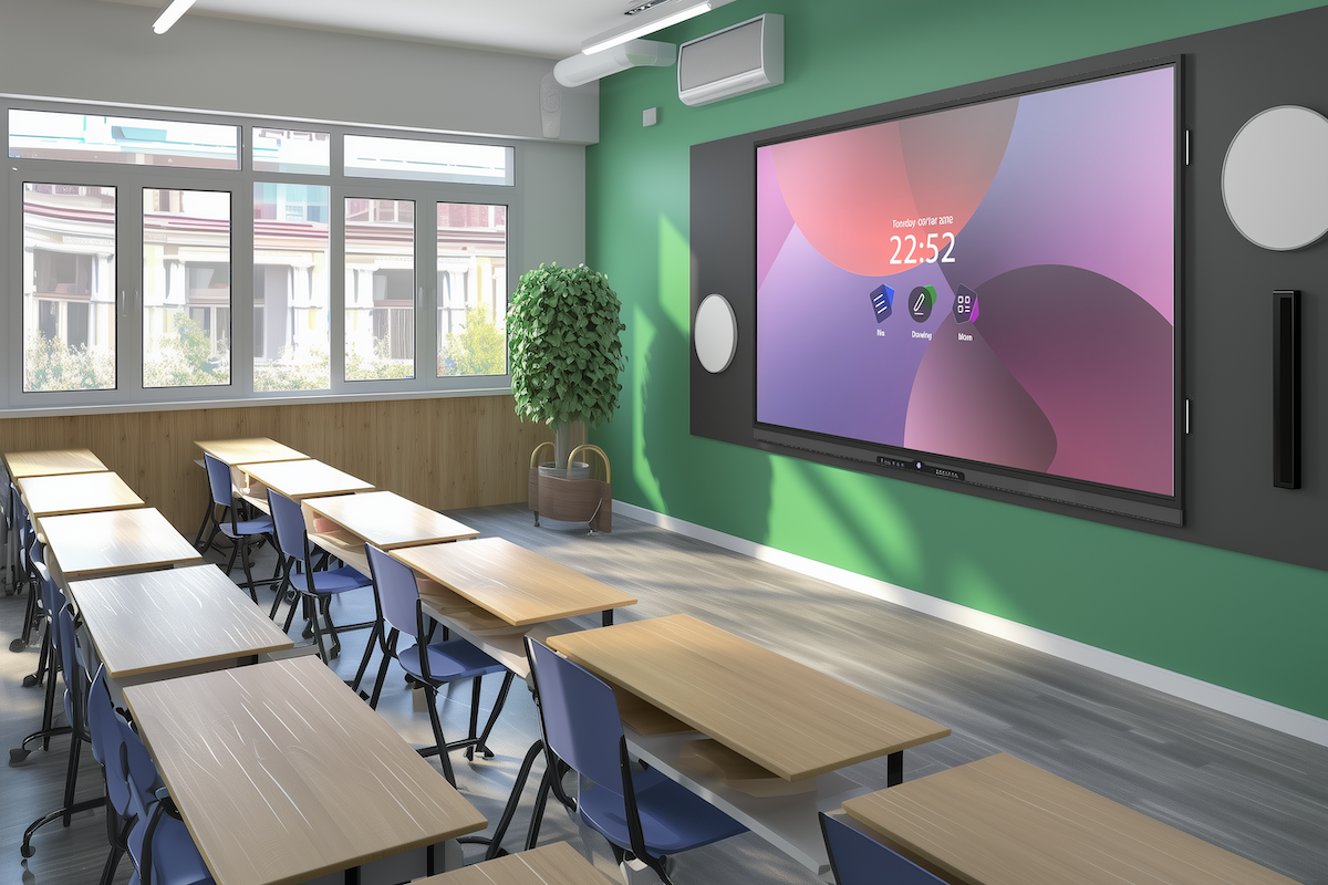 polyboard horizon Elite | 86 Zoll | Interaktives Whiteboard mit UHD Display, Multi-Touch & Google EDLA-Zertifizierung, inkl. VESA Wandhalterung