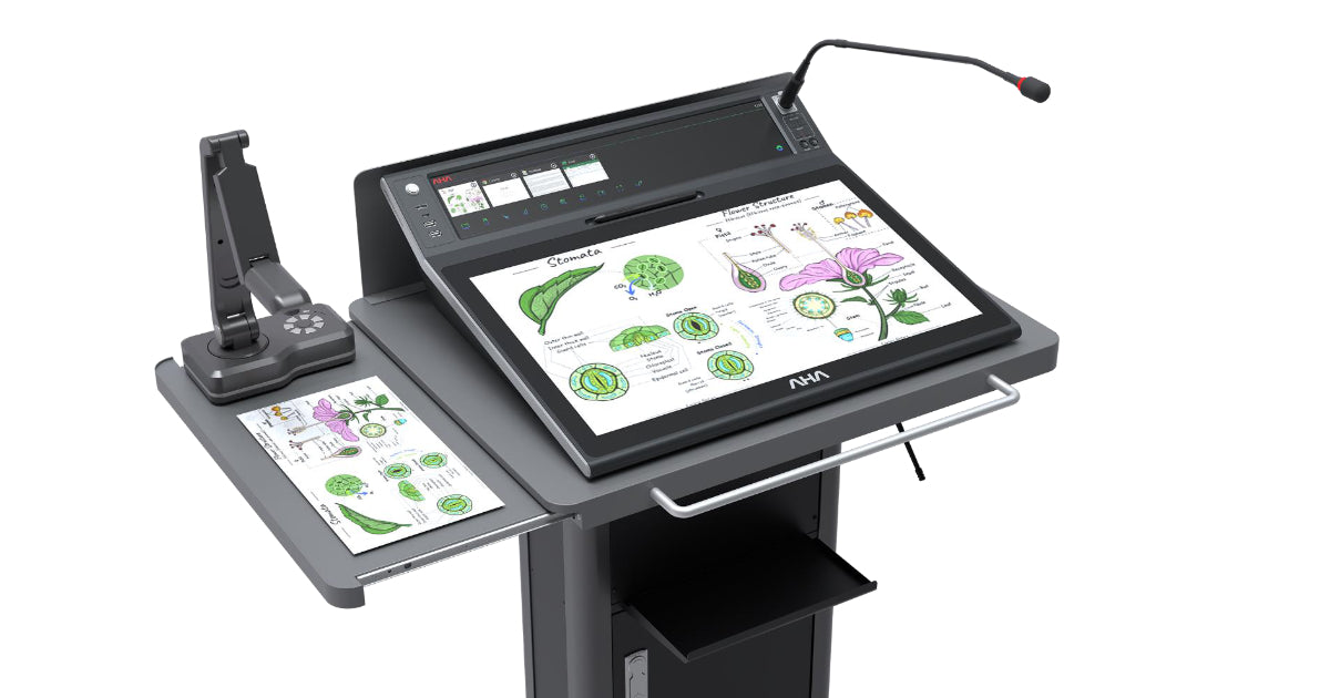 polyboard ISP Neo-Simpo | Das Interaktive Command Center | 23,8" UHD Main- & 19,1" Sub-Monitor | EMR & PCAP Dual-Touch | Die High-End Erweiterung für polyboard Smartboards.